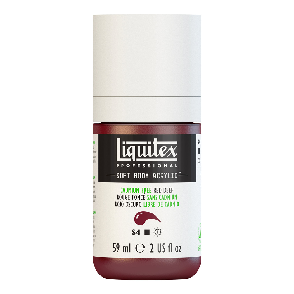 Liqtx Soft Acryl 2 oz Cad Free Red Deep