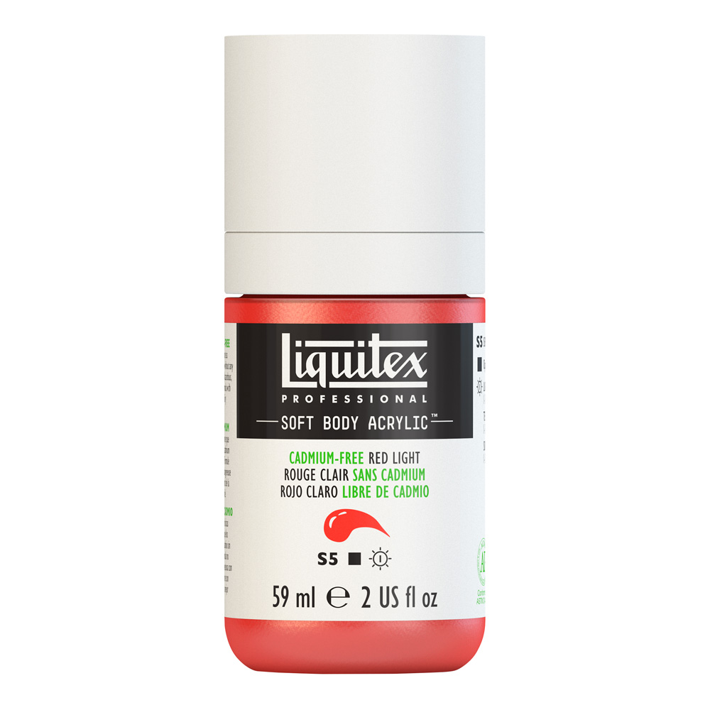 Liqtx Soft Acryl 2 oz Cad Free Red Lt