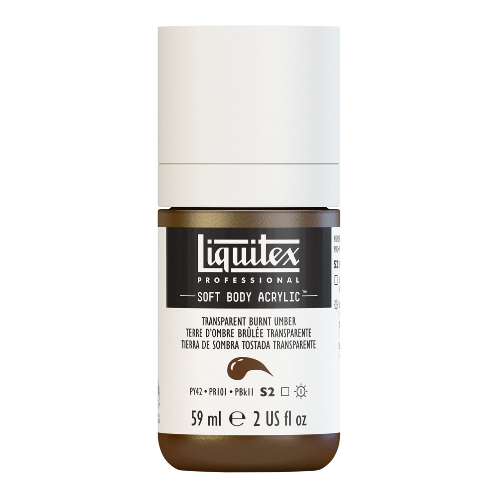 Liqtx Soft Acryl 2 oz Trans Burnt Umber