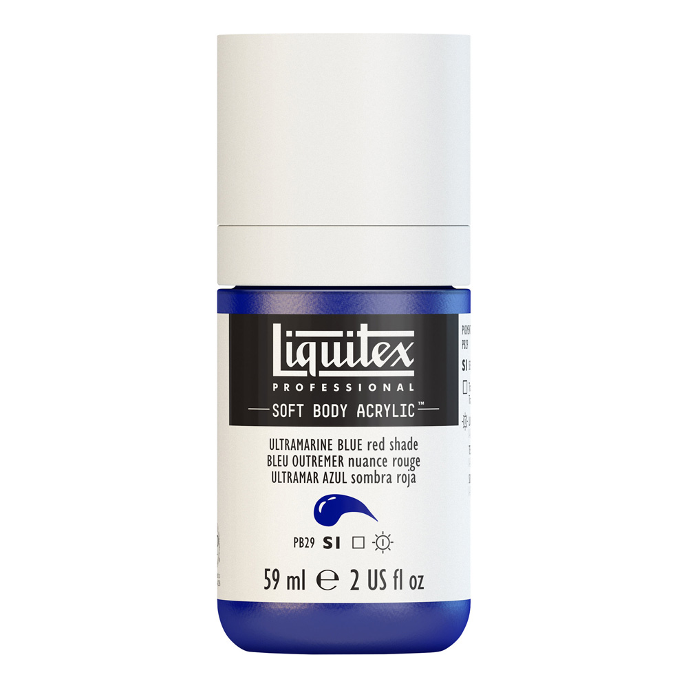 Liqtx Soft Acryl 2 oz Ultra Blue Red