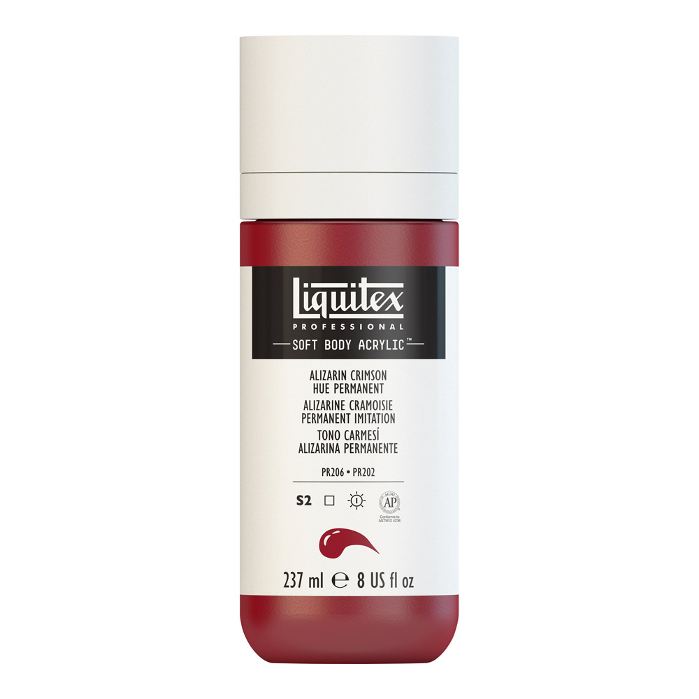 Liqtx Soft 8 oz Alizarin Crimson Hue Prm