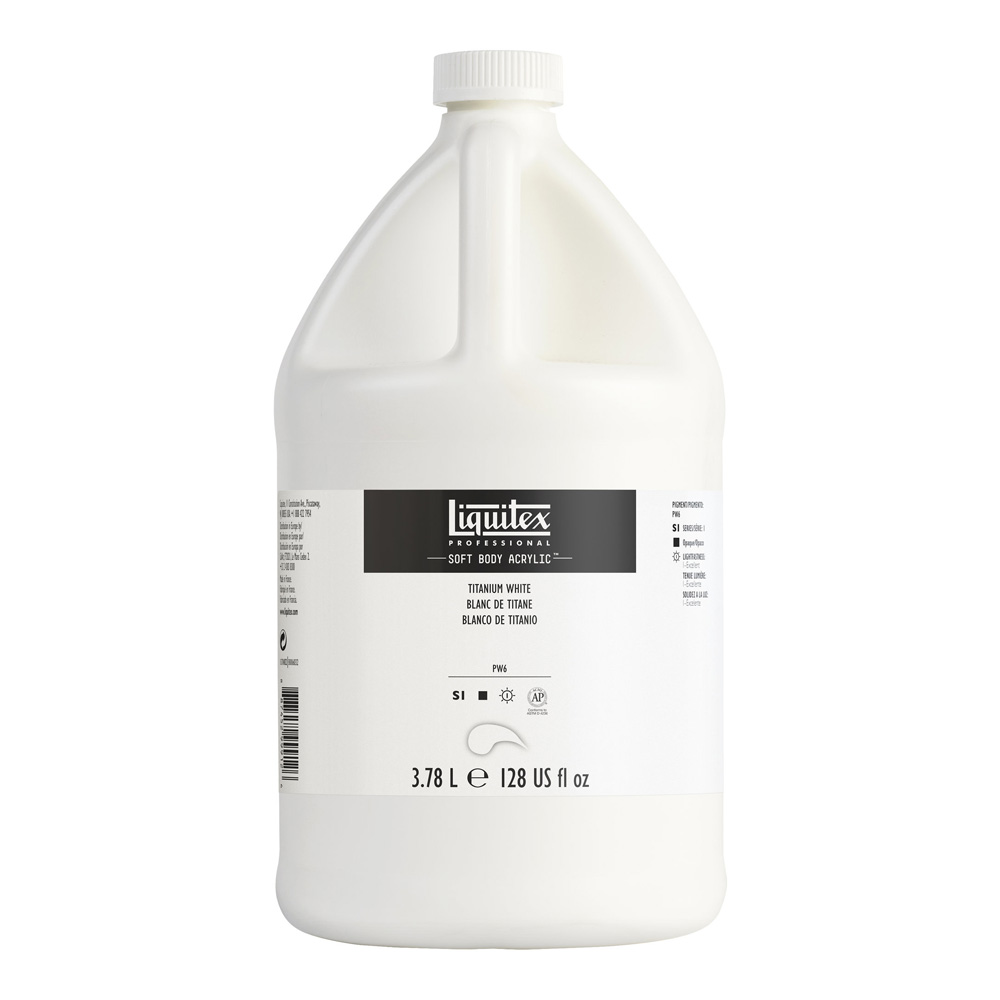 Liquitex Soft Acrylic Gallon Titanium White