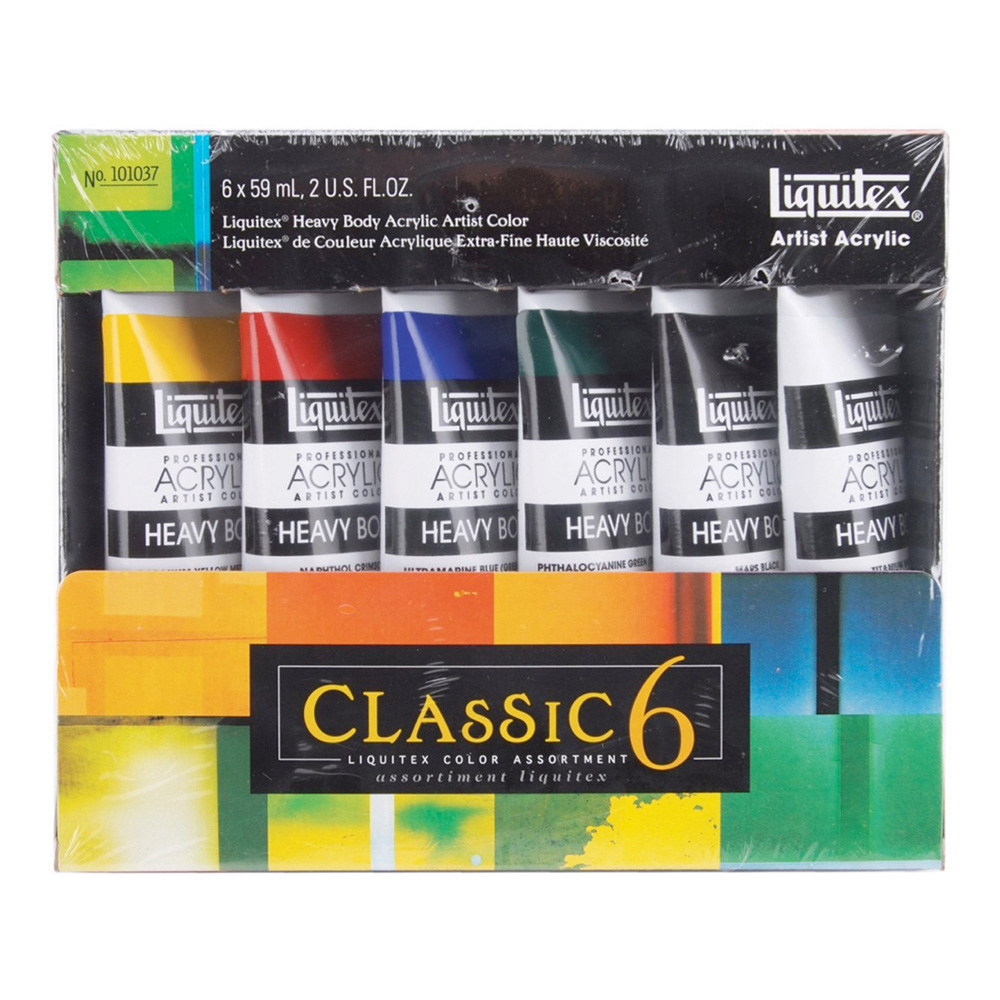 Liquitex Heavy Acrylic Studio 6 Tube Set 1037