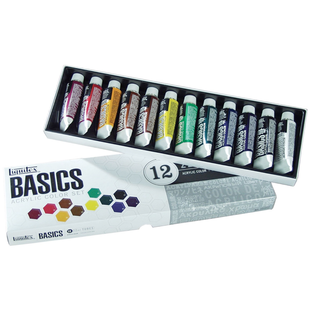 Basics Acrylic 12 Color 22 ml Set