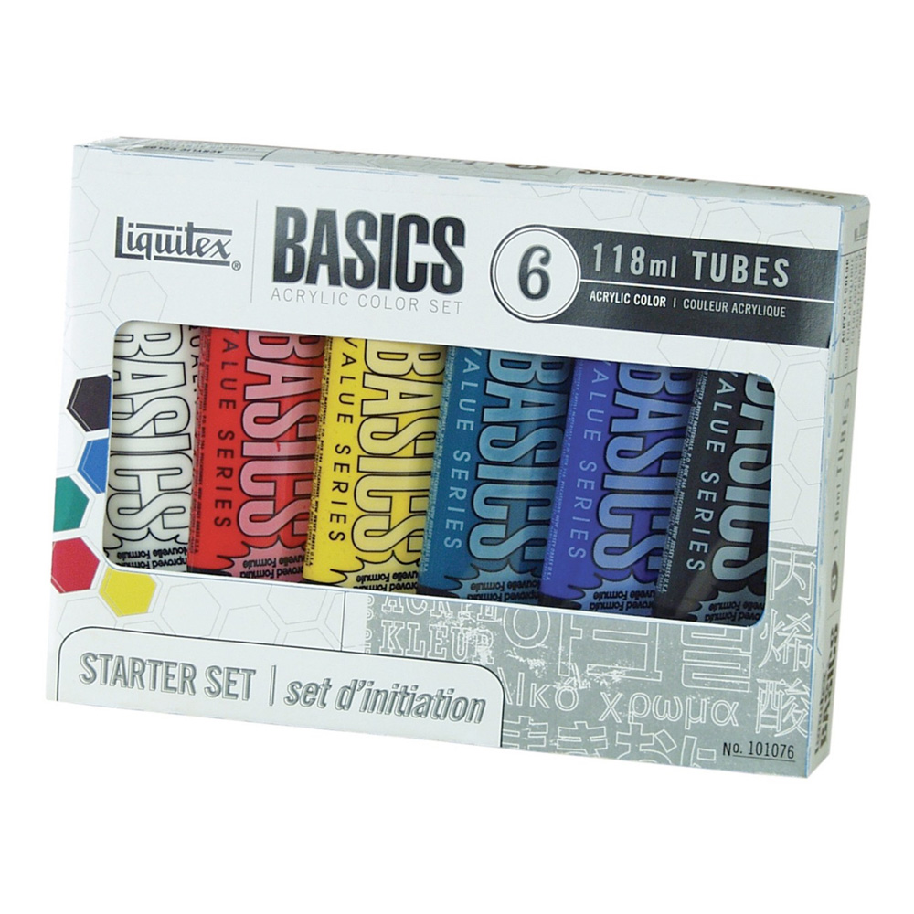 Basics Acrylic 6 Tube Set 1076