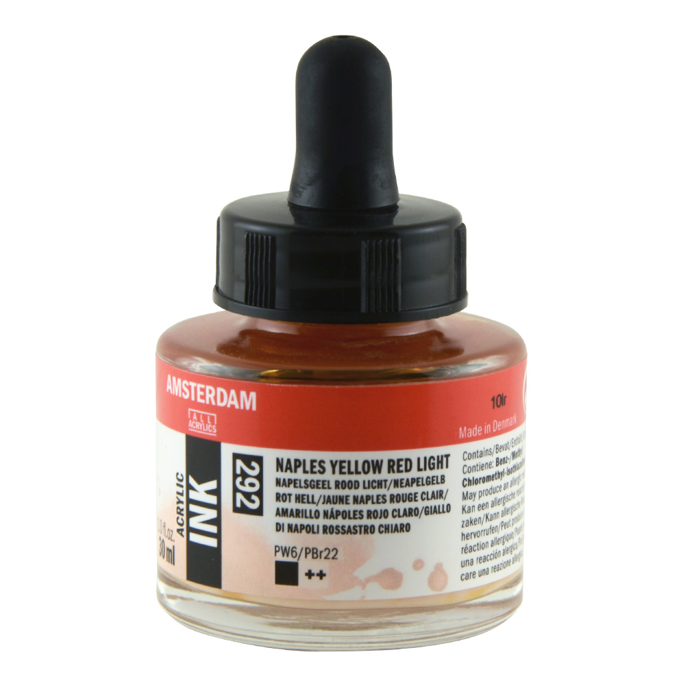 Amsterdam Acrylic Ink 30 ml Naples Yellow Red