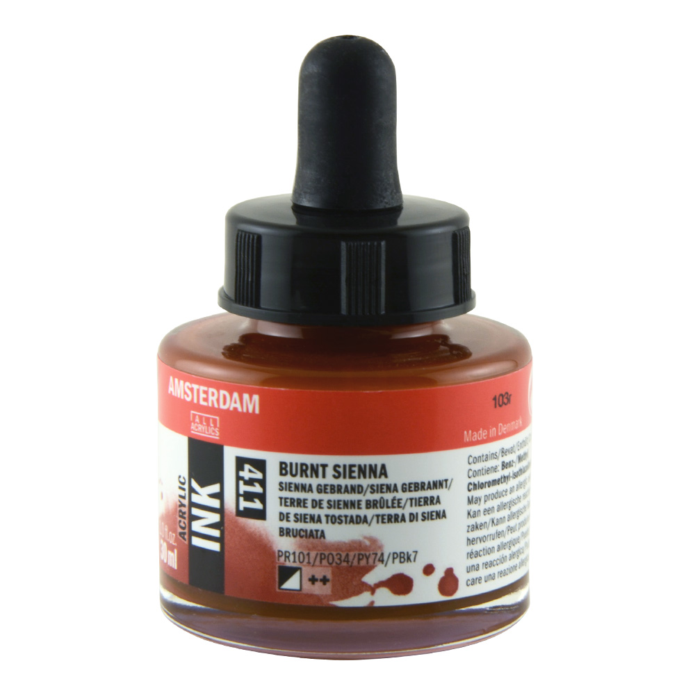 Amsterdam Acrylic Ink 30 ml Burnt Sienna