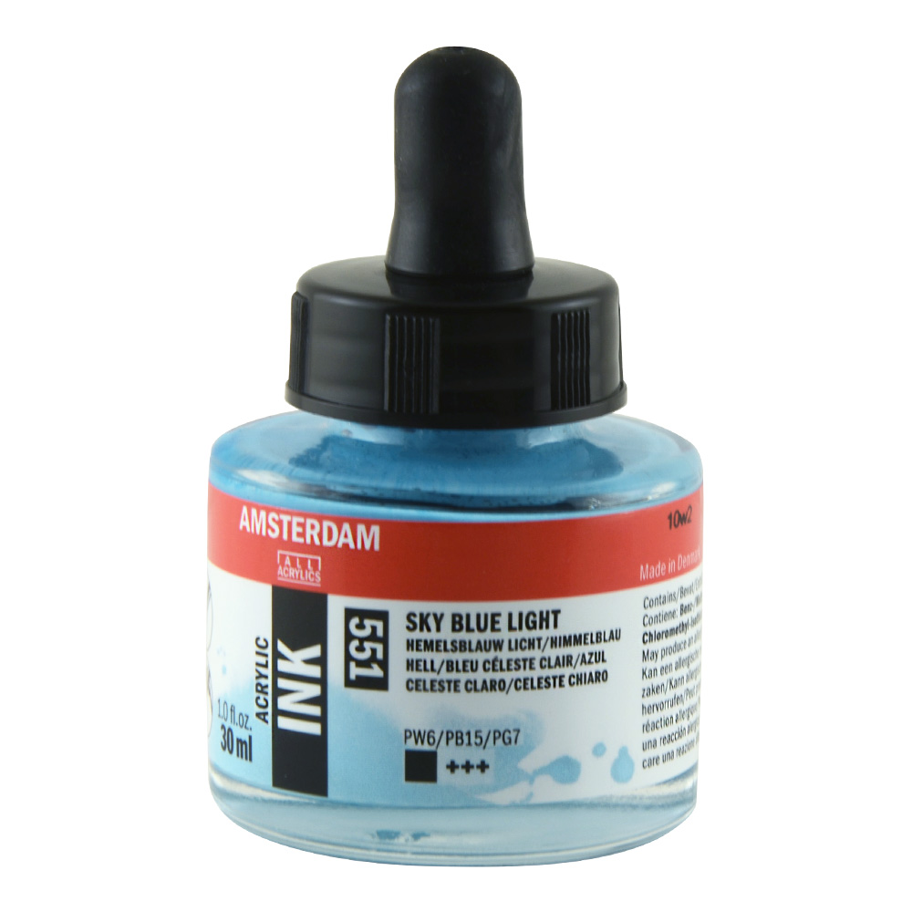 Amsterdam Acrylic Ink 30 ml Sky Blue Light