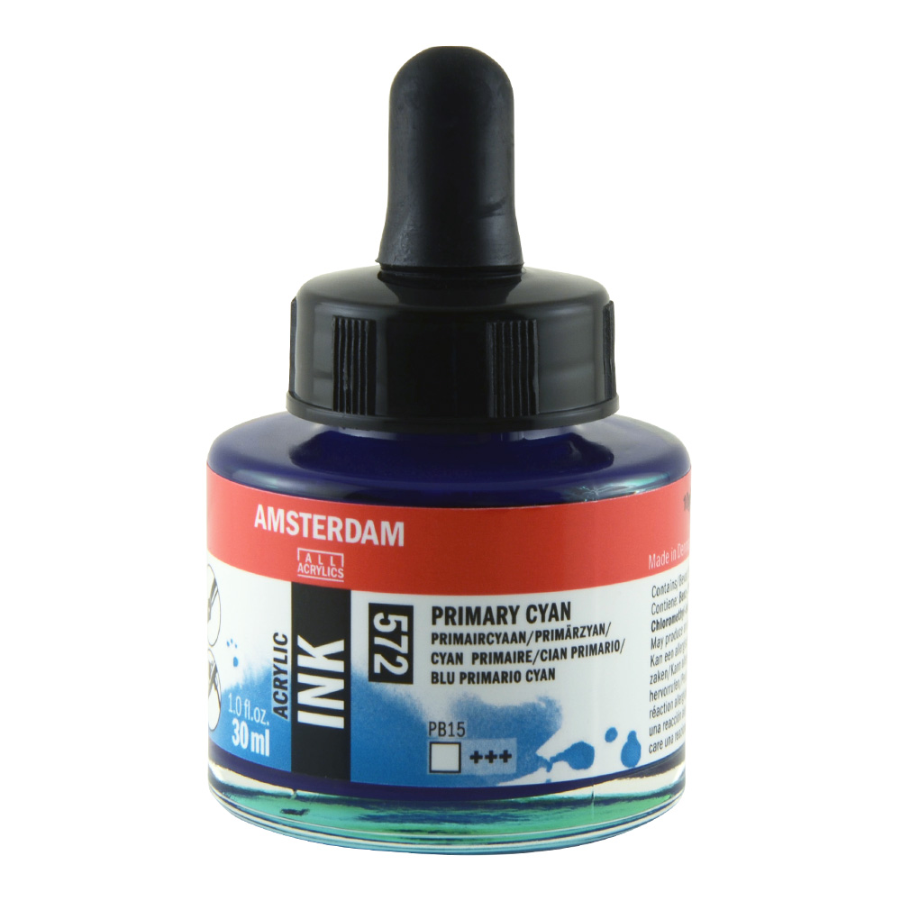 Amsterdam Acrylic Ink 30 ml Primary Cyan