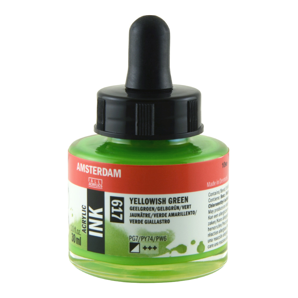 Amsterdam Acrylic Ink 30 ml Yellowish Green