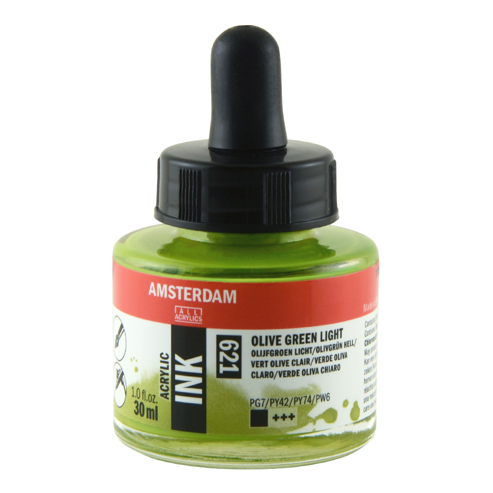 Amsterdam Acrylic Ink 30 ml Olive Green Light