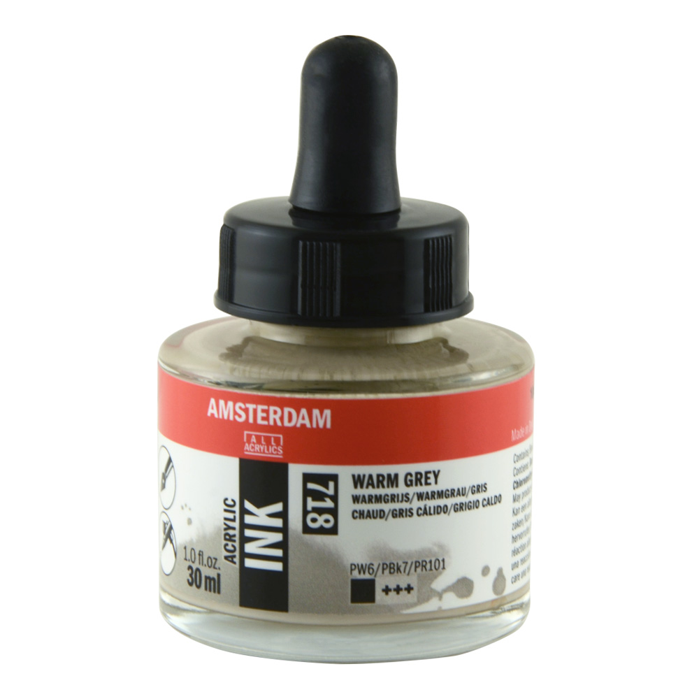 Amsterdam Acrylic Ink 30 ml Warm Grey