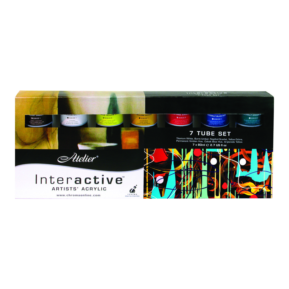 Atelier Interactive Acryl 80 ml 7-Tube Set