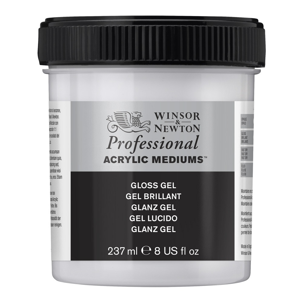 W&N Artist Acrylic Gloss Gel Medium 8 oz