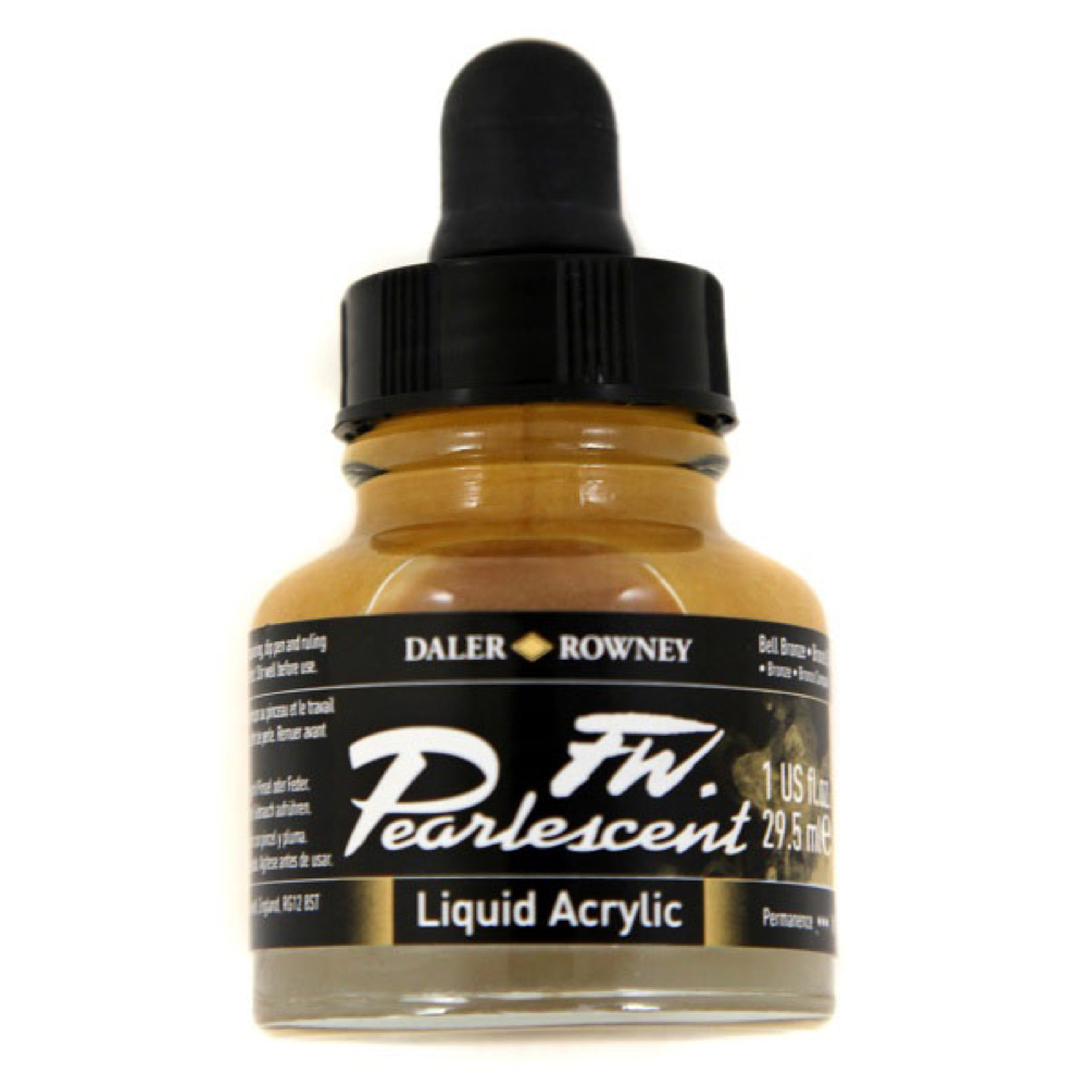 Fw Pearlescent Ac Ink 1 oz Bell Bronze