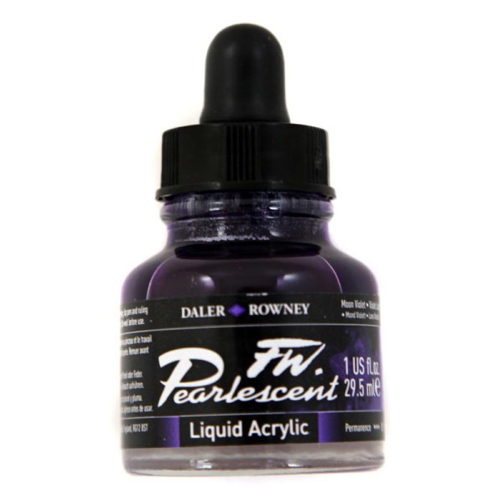 Fw Pearlescent Ac Ink 1 oz Moon Violet