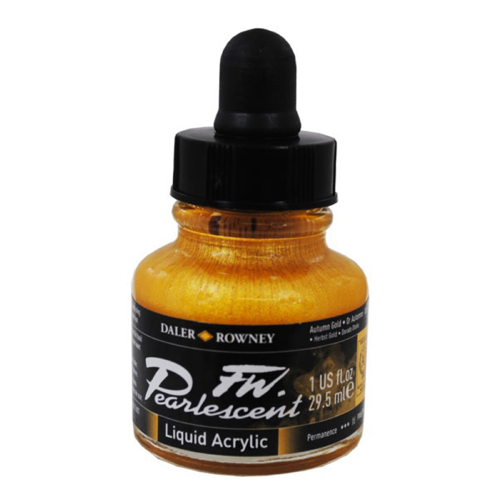 Fw Pearlescent Ac Ink 1 oz Autumn Gold