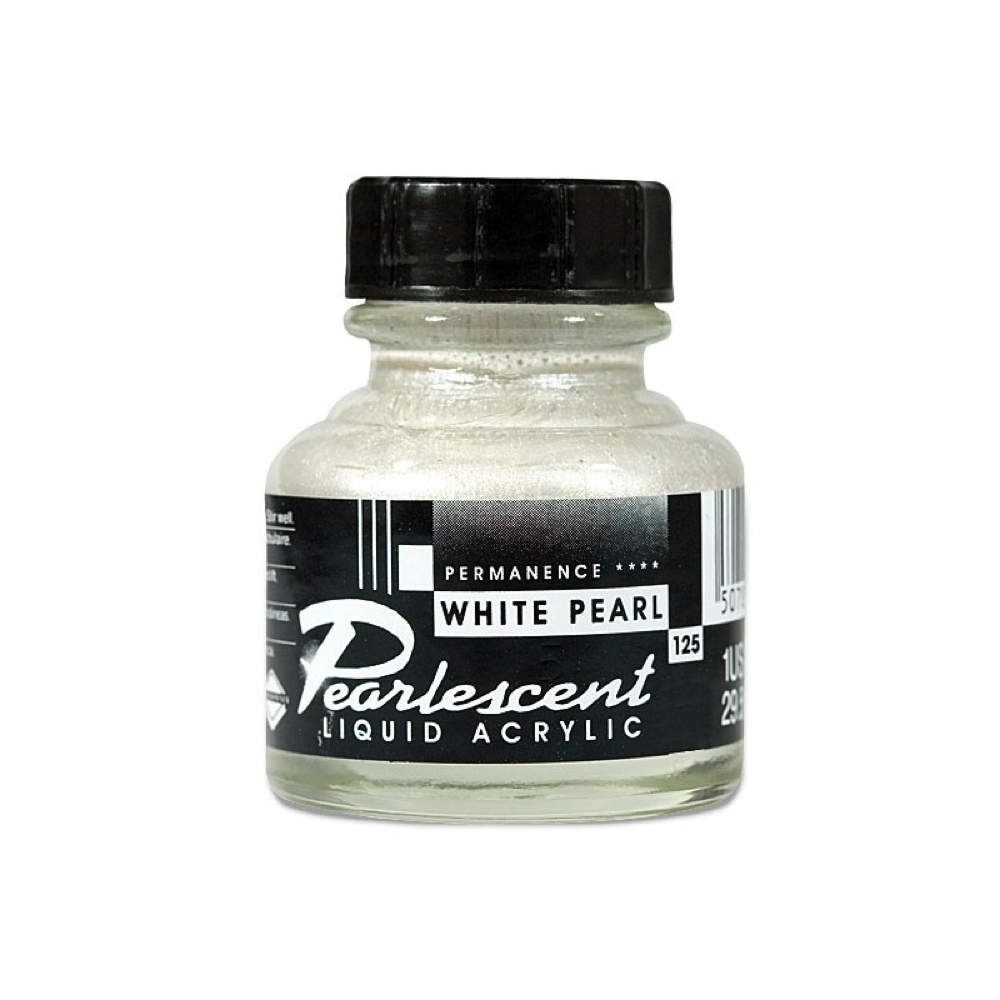 Fw Pearlescent Ac Ink 1 oz White Pearl