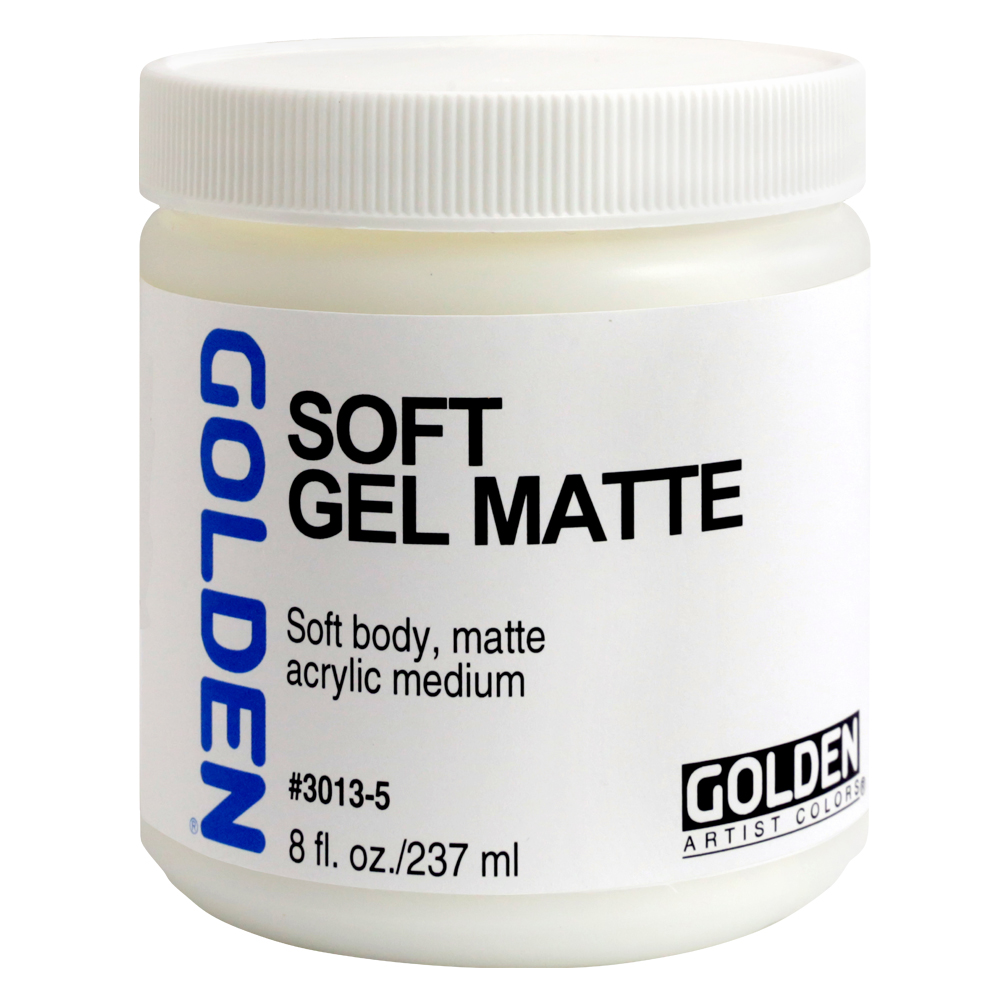 Golden Acryl Med 8 oz Soft Gel Matte