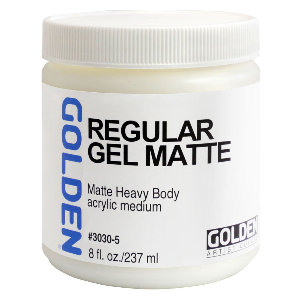 Golden Acryl Med 8 oz Regular Gel Matte