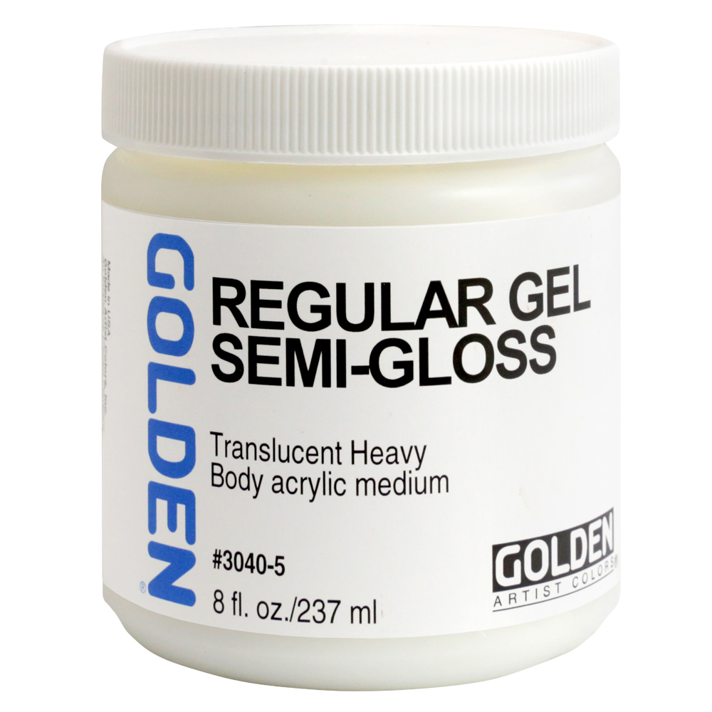 Golden Acryl Med 8 oz Regular Gel Semi-Gloss