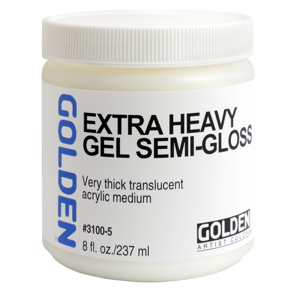 Golden Acryl Med 8 oz X-Heavy Gel Semi-Gloss