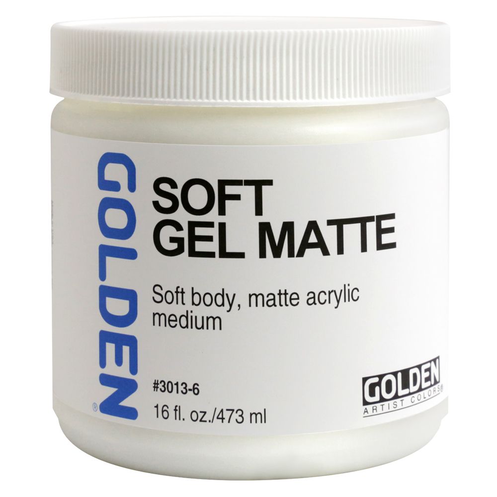 Golden Acryl Med 16 oz Soft Gel Matte