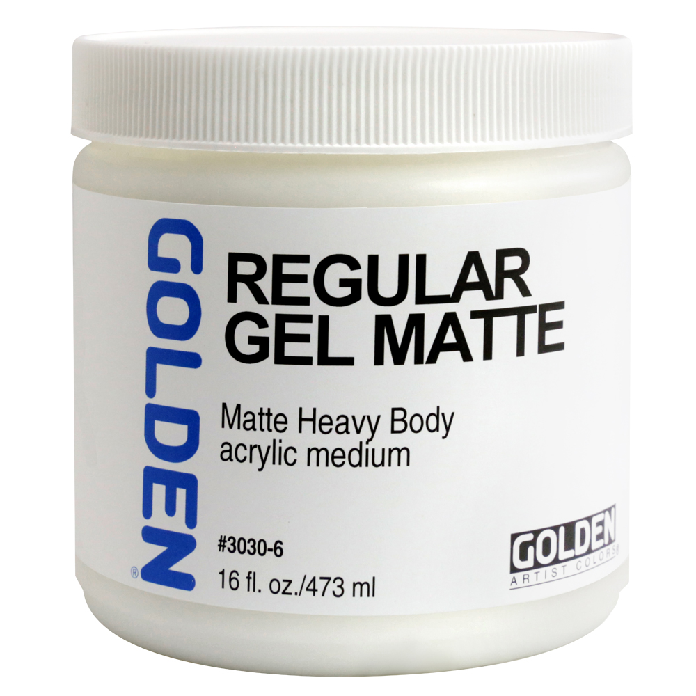 Golden Acryl Med 16 oz Regular Gel Matte