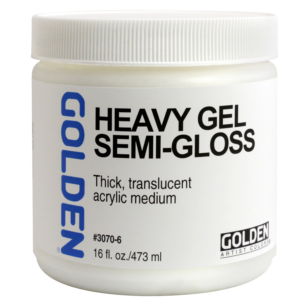 Golden Acryl Med 16 oz Heavy Gel Semi-Gloss