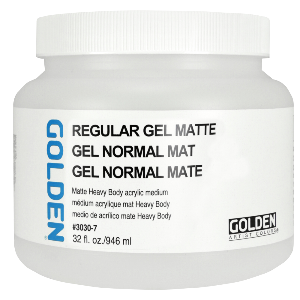 Golden Acryl Med 32 oz Regular Gel Matte