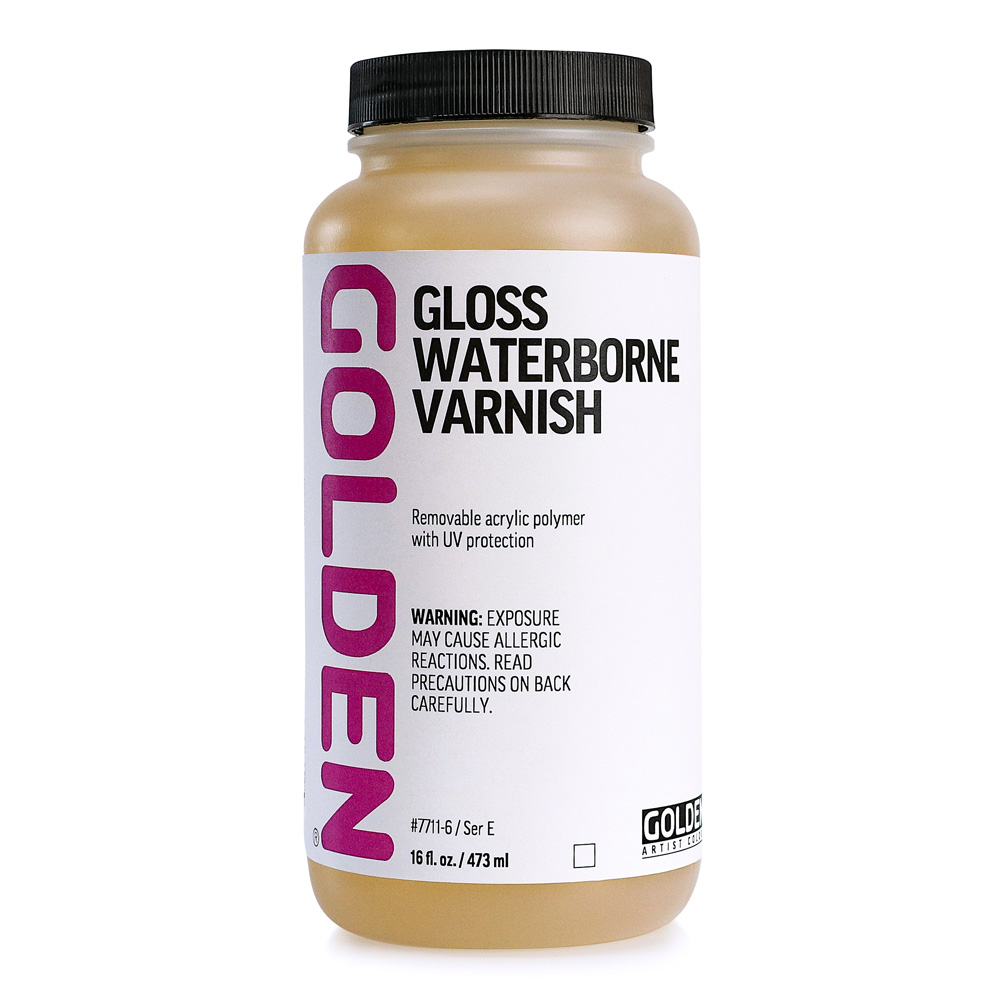 Golden Waterborne Varnish 16oz Gloss