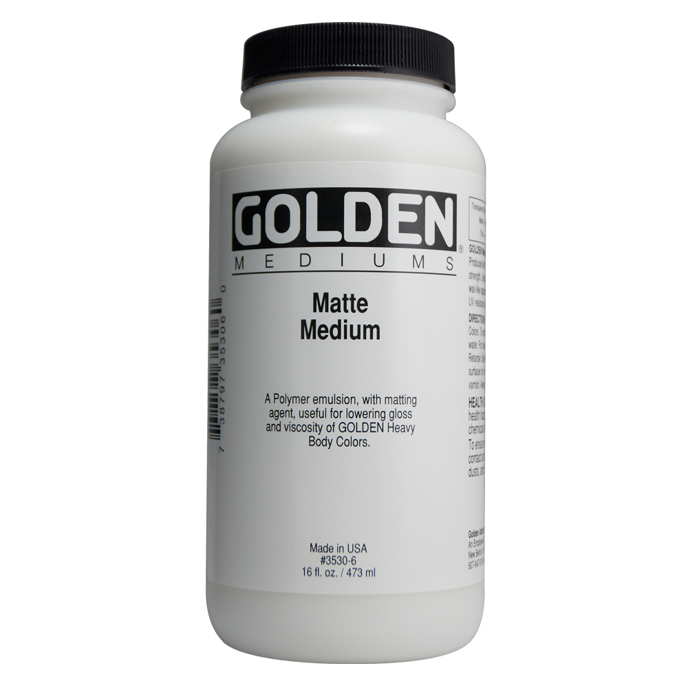 Golden Acryl Med 16 oz Matte Medium