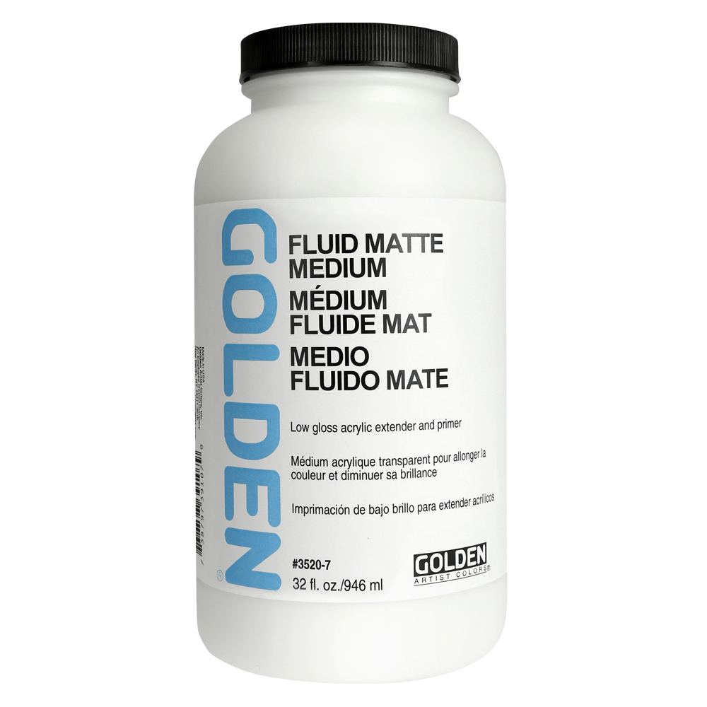 Golden Acryl Med 32 oz Fluid Matte Medium