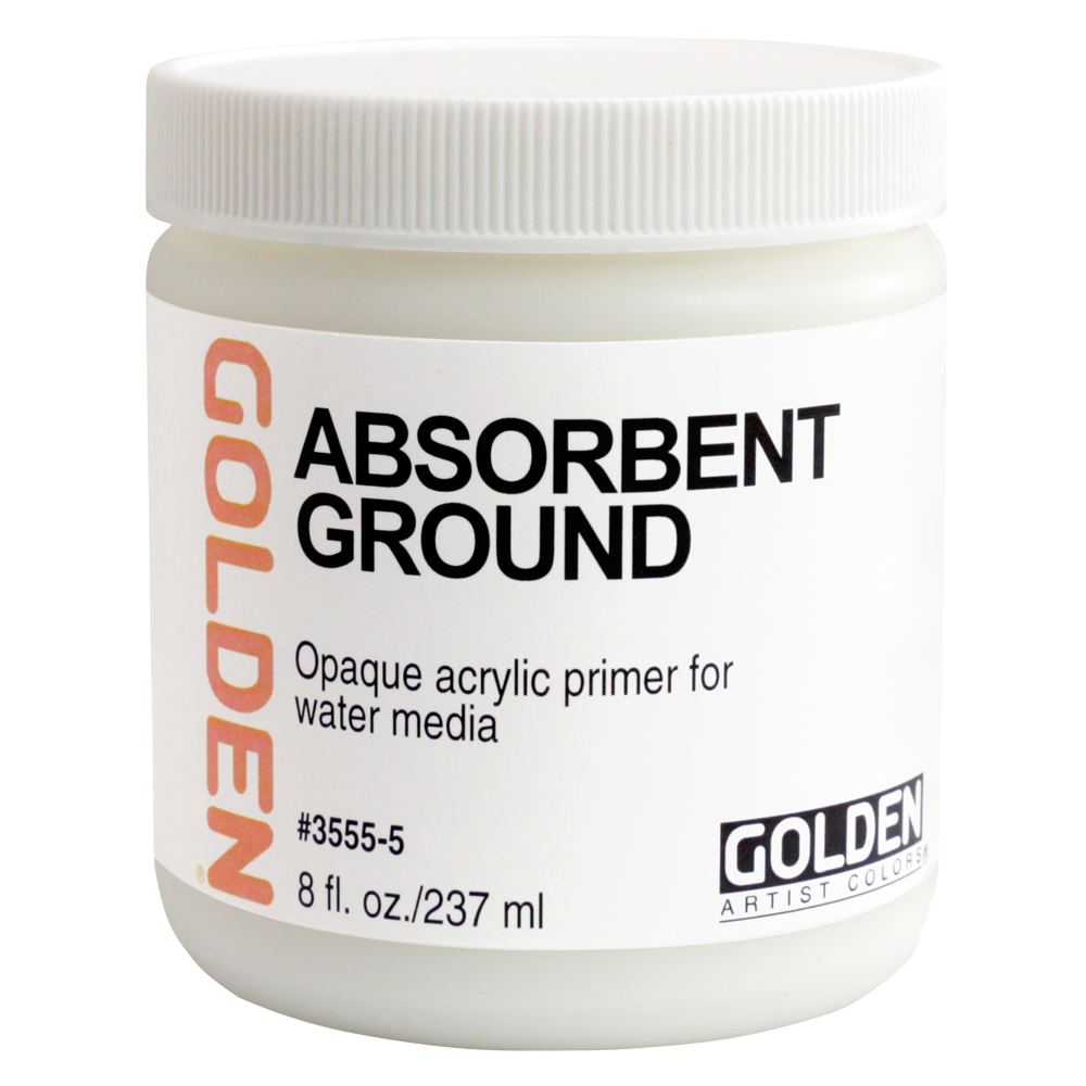 Golden Acrylic Absorbent Ground White 8 oz