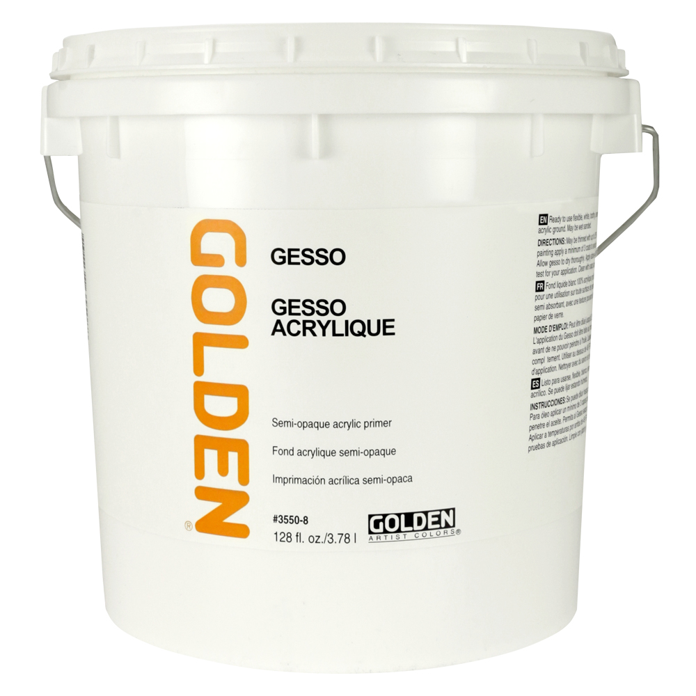 Golden Acrylic Gesso 128 oz/Gallon