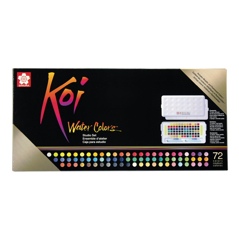 Koi Watercolor Studio Set of 72 Colors