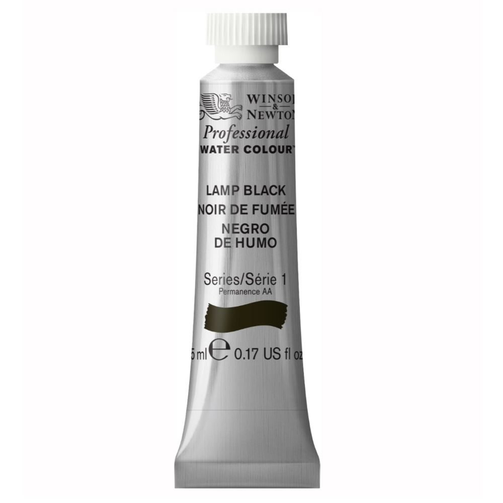 W&N Artist Watercolor 5 ml Lamp Black