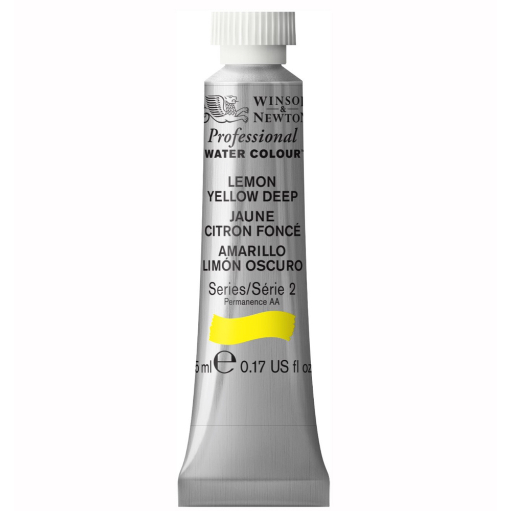 W&N Artist Watercolor 5 ml Lemon Yellow Deep