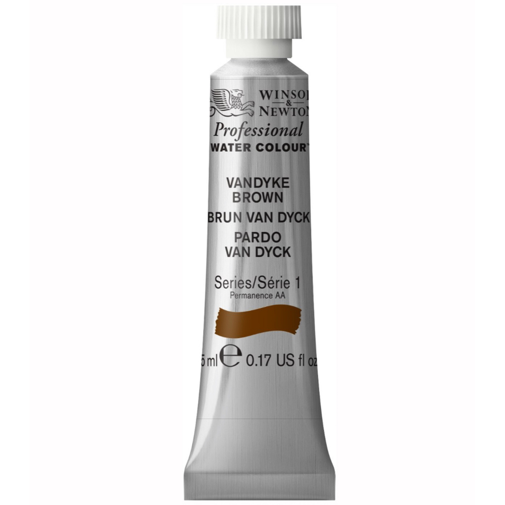 W&N Artist Watercolor 5 ml Vandyke Brown