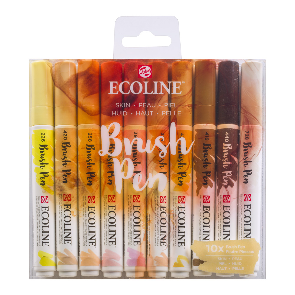 Ecoline Brush Pen Set of 10 - Skin