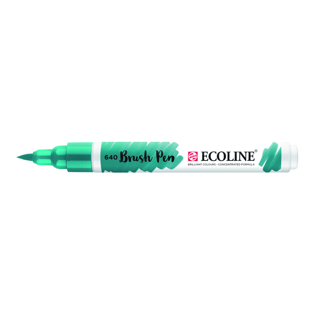 Ecoline Liquid Watercolor Brush Pen Bluish Gn