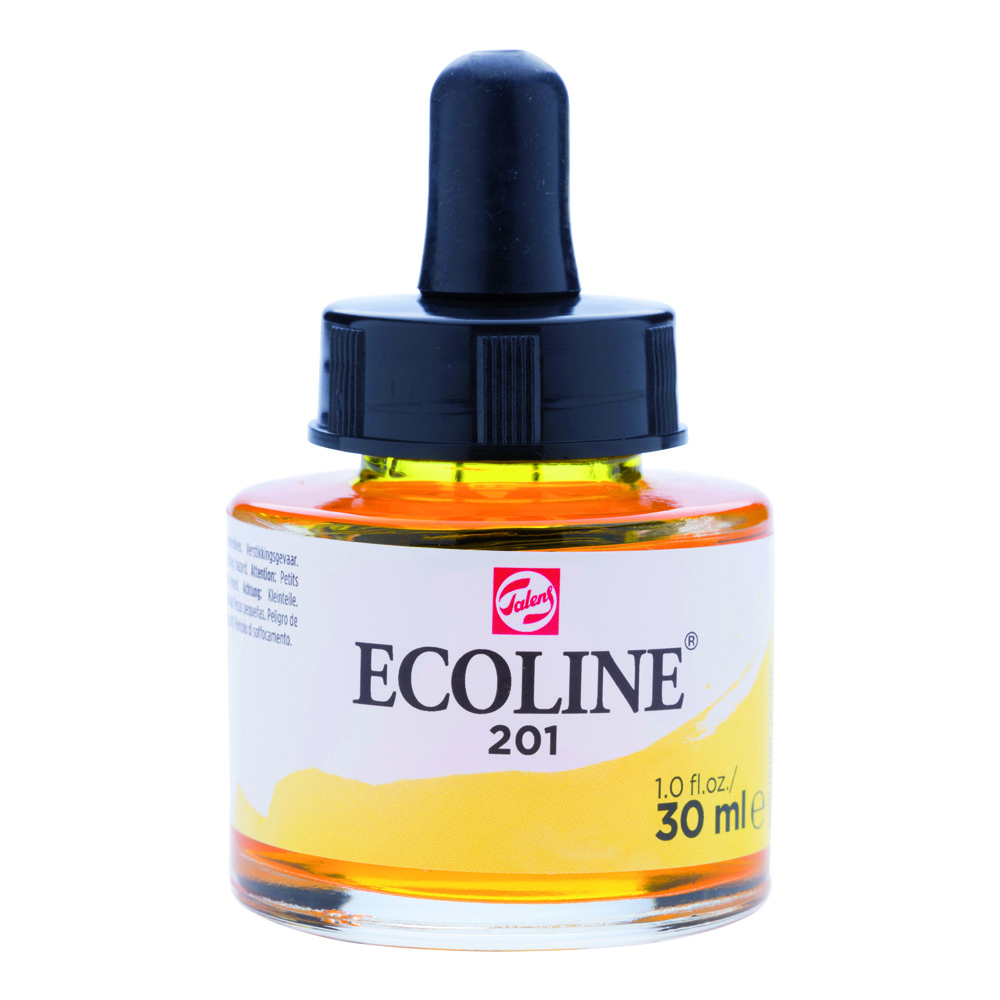 Ecoline Watercolor w/Pipette 30 ml Lt Yellow