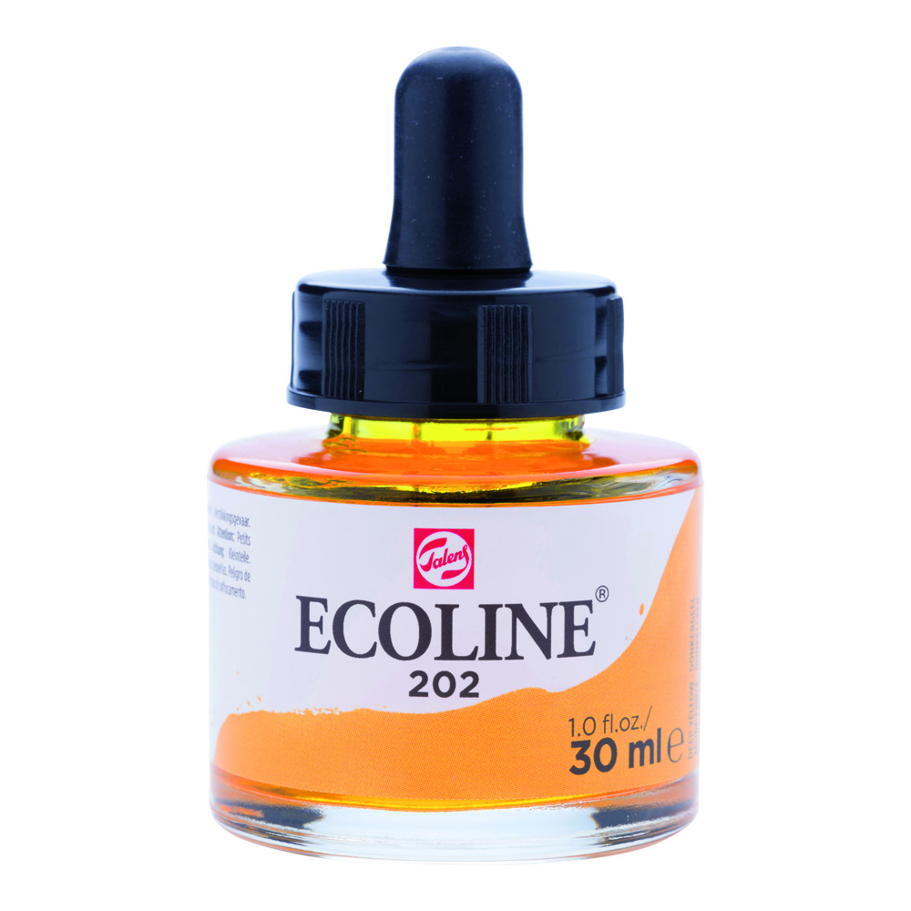 Ecoline Watercolor w/Pipette 30 ml Dp Yellow