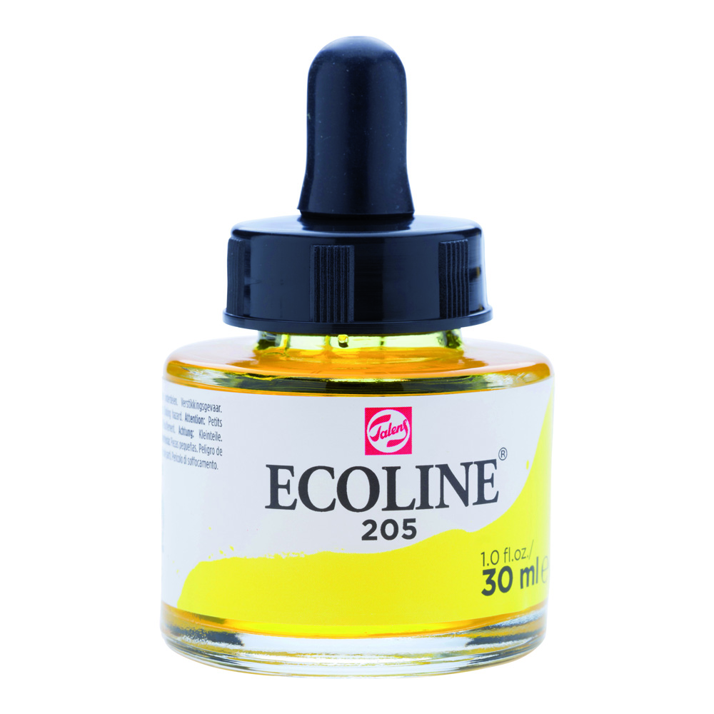 Ecoline Watercolor w/Pipette 30 ml Lm Yellow