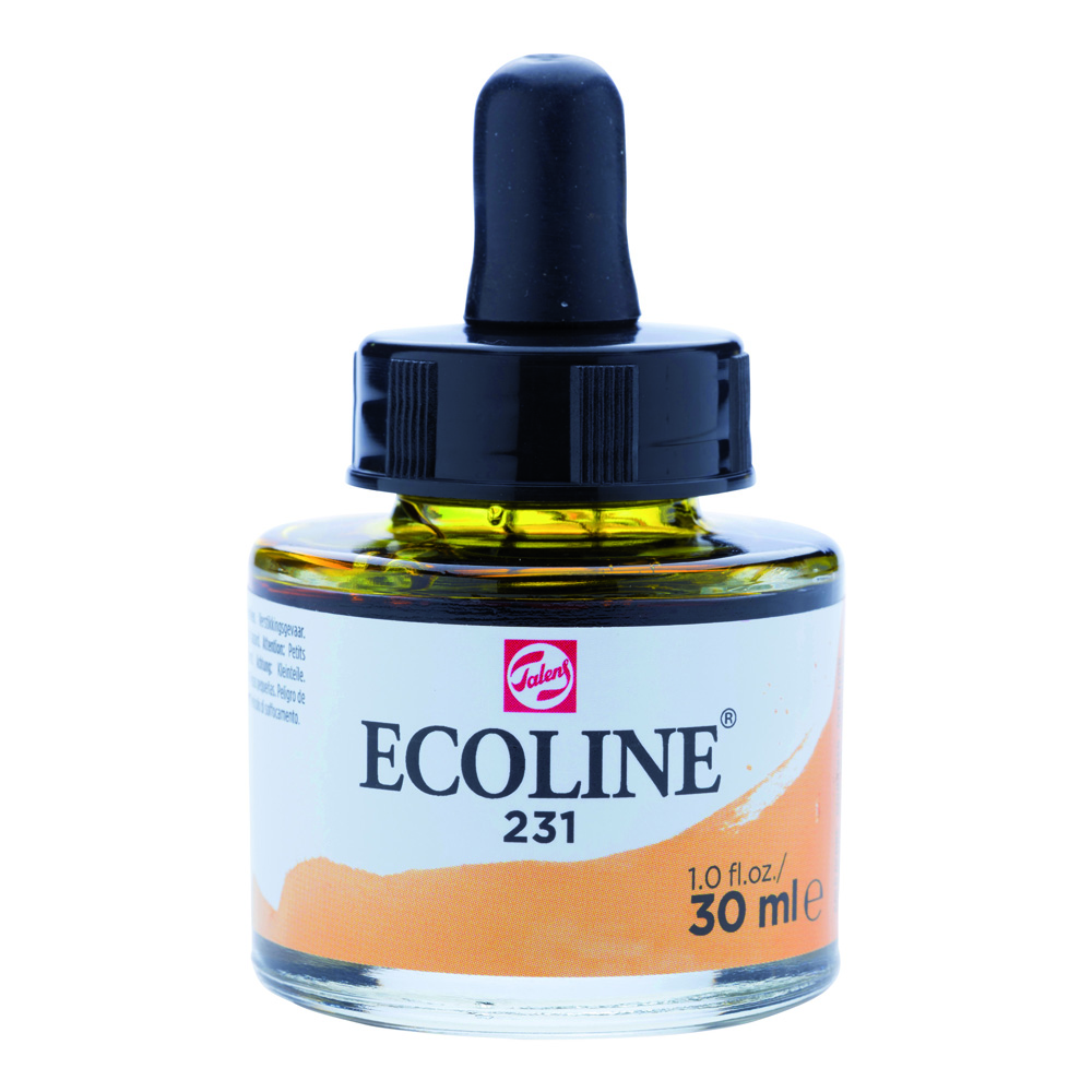 Ecoline Watercolor w/Pipette 30 ml Gold Ochre