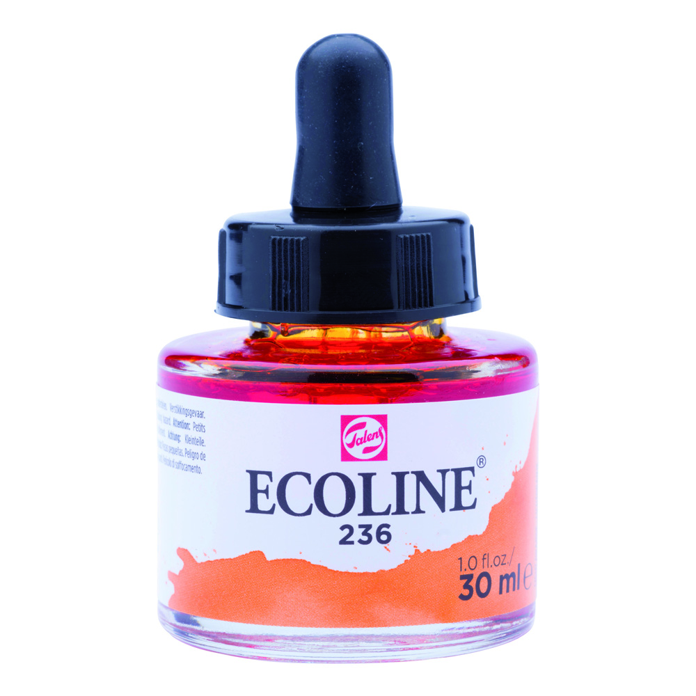 Ecoline Watercolor w/Pipette 30 ml Lt Orange