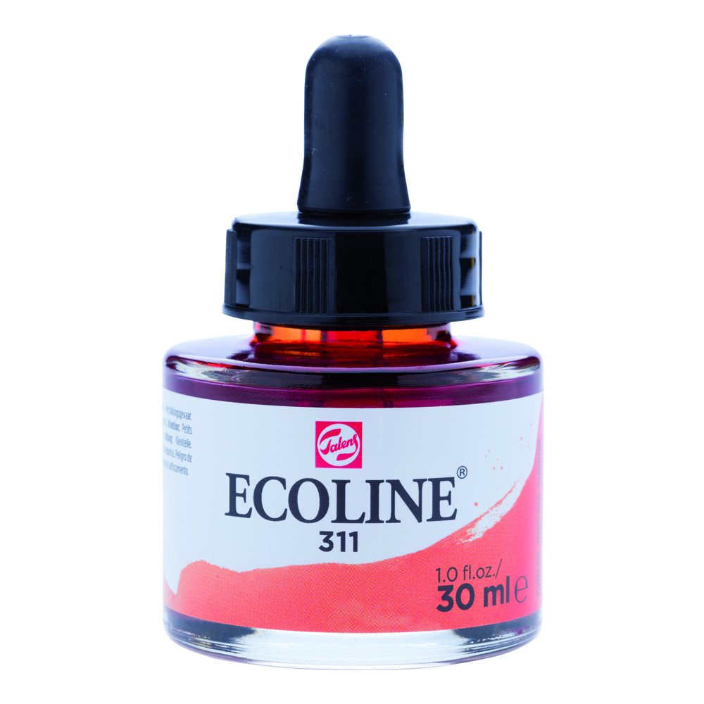 Ecoline Watercolor w/Pipette 30 ml Vermilion