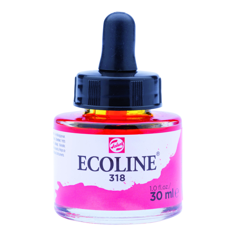 Ecoline Watercolor w/Pipette 30 ml Carmine