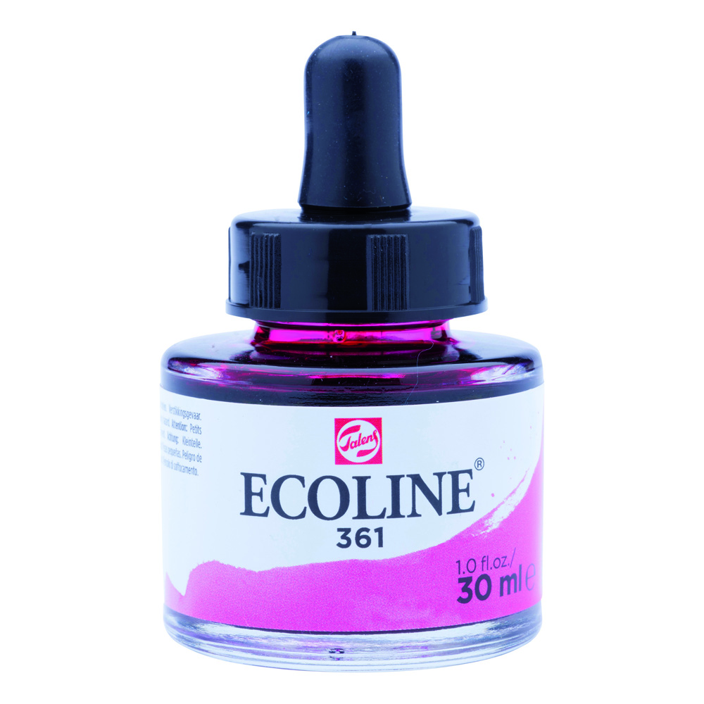 Ecoline Watercolor w/Pipette 30 ml Rose