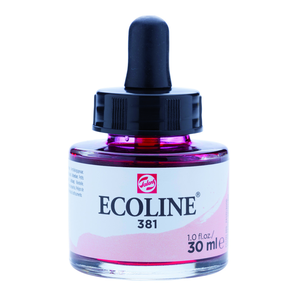 Ecoline Watercolor w/Pipette 30 ml Pastel Red